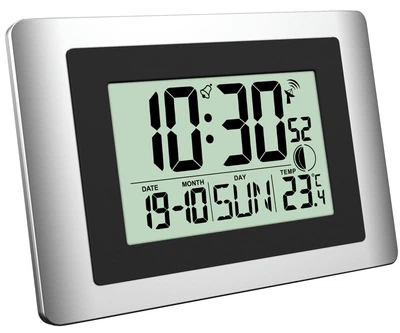 Настінний годинник Technoline WS8028 Silver/Black (WS8028)