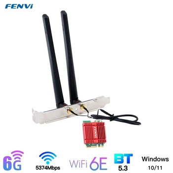 Сетевая карта WiFi+Bluetooth Fenvi M2 Wi-Fi 6E AX210. Wifi 2.4G/5G/6G, Bluetooth 5.3 (Intel AX210)