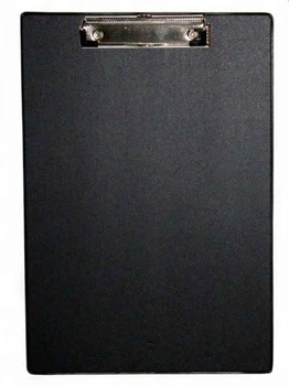 Планшет с клипом 4OFFICE А4 PVC, ЧЕРНЫЙ, 4-257-8