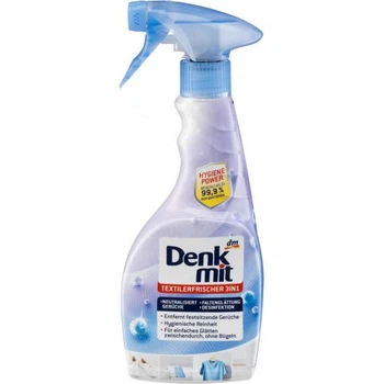 Спрей- рідка праска та освіжувач текстилю Denkmit Hygiene-Textilerfrischer & Faltenglatt, 3 в 1 500 мл
