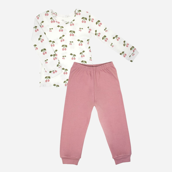 Дитяча піжама для дівчинки Nicol 204036 98 см Білий/Рожевий (5905601020301)