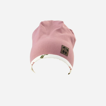 Дитяча демісезонна шапка-біні для дівчинки Nicol 204268 34 см Рожева (5905601022695)