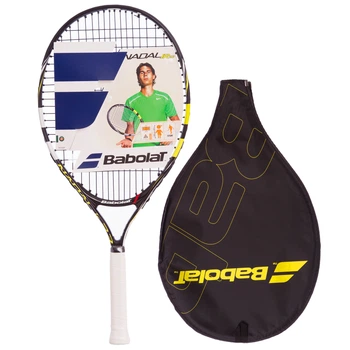 Ракетка для большого тенниса юниорская BABOLAT 140132-142 NADAL JUNIOR 23 Черный/Желтый