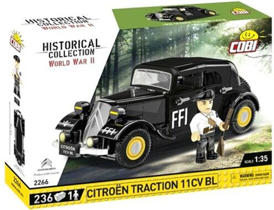 Klocki konstrukcyjne Cobi Historical Collection WWII Citroen Traction 11CV BL 236 elementów (5902251022662)