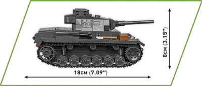 Klocki konstrukcyjne Cobi Historical Collection WWII Panzer III Ausf.J 590 elementów (5902251022891)