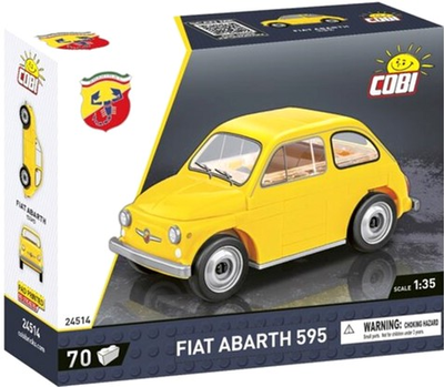 Klocki konstrukcyjne Cobi Youngtimer Fiat Abarth 595 70 elementów (5902251245146)