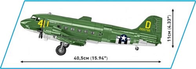 Конструктор Cobi Historical Collection WWII Транспортний літак Douglas C-47 896 елементів (5902251057435)