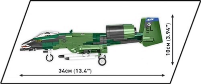 Klocki konstrukcyjne Cobi Armed Forces Samolot szturmowy armii USA A-10 667 elementów (5902251058562)