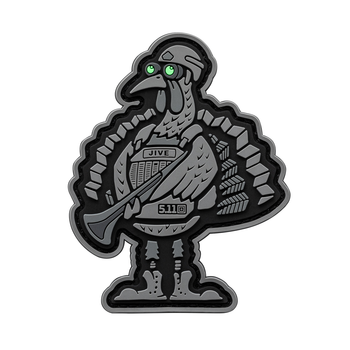 Нашивка 5.11 Tactical Jive Turkey V2 Patch Grey