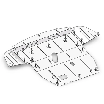 Защита двигателя 102.0270.00 оцинкованная сталь + покрытие Alfa Romeo 159 2007-2011 Bronex