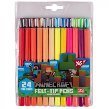 Фломастери Yes 24 кольори Minecraft (650554)