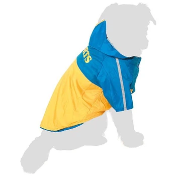 Flamingo Raincoat 2in1 фламинго 2в1 спортивный плащ И дождевик одежда для собак жёлто-голубой 48 см