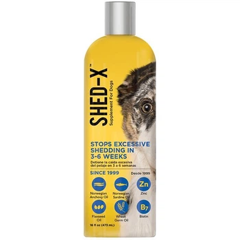 SynergyLabs Shed-X Dog СИНЕРДЖИ ЛАБС ШЕД-ИКС ДОГ добавка для шерсти собак, 473 мл