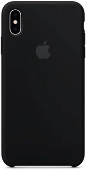 Силіконовий чохол з мікрофіброю Silicone Case Full для iPhone X / XS (Чорний)