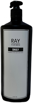 Szampon do pielęgnacji włosów i ciała Ray For Men 1000 ml (0745178356084)