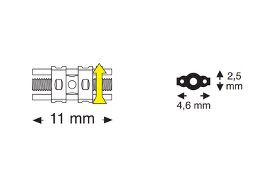 Гвинт ортодонтичний Leone A0890-11 , супер мікро, універсальний, для в/щ та н/щ, 6 мм