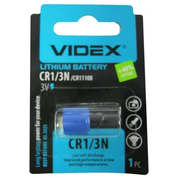 Батарейка CR1/3N Videx 3V Lithium (55414)
