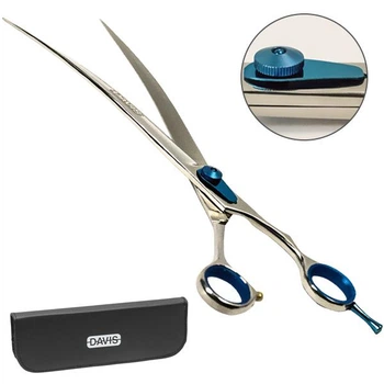 Davis Extreme Edge blue Curved 10", 25,4 см дэвис экстрим эдж изогнутые ножницы для стрижки собак