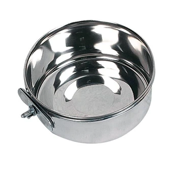 Flamingo (фламинго) feeder миска для клетки с винтовым креплением, нержавейка 0.5 12 см