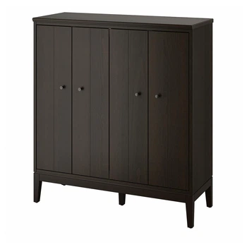 Шкаф с откидными дверцами IKEA ИДАНЭС, темно-коричневый морилка, 121 х 135 см, 804.588.20