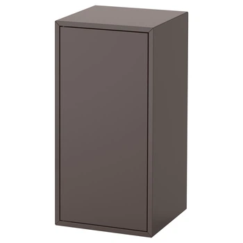 Шкаф с дверцей и 1 полкой IKEA ЭКЕТ, темно-серый, 35x35x70 см, 503.449.29