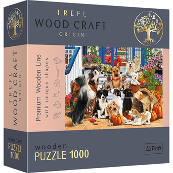 Puzzle Trefl Psia przyjaźń drewniane 1000 elementów (5900511201499)