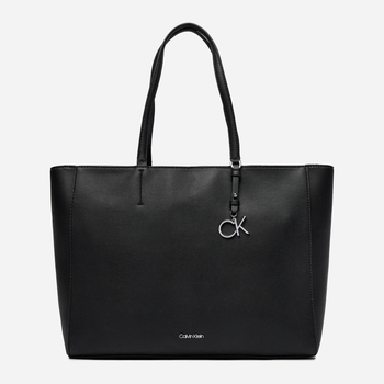 Torba shopper damska Calvin Klein K60K610610-BAX Czarna (8720107280700)