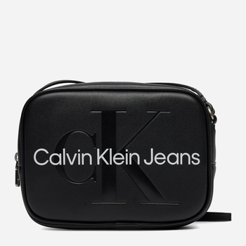 Сумка крос-боді через плече жіноча Calvin Klein Jeans K60K610275-BDS Чорна (8719856830458)