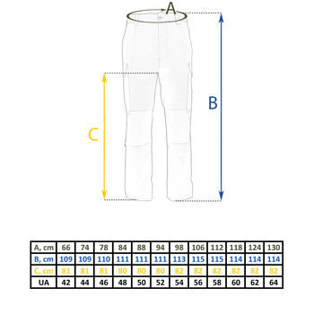 Бойові штани Tailor G3 з наколінниками ММ-14 піксель ЗСУ, 56