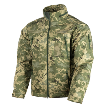 Куртка Vik-Tailor SoftShell з липучками для шевронів ММ-14 піксель ЗСУ, 54