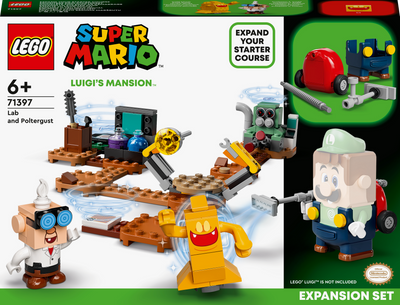 Конструктор LEGO Super Mario Додатковий набір «Лабораторія та Полтергейст» Маєток Луїджі 179 деталей (71397)