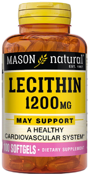 Натуральна добавка Mason Natural Lecithin Капсули 1200 мг