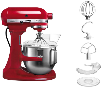 Кухонна машина KitchenAid Heavy Duty 5KPM5EER з відкидним блоком червоний