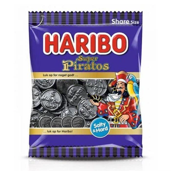 Желейные конфеты с лакрицей Пираты Haribo Piratos 175 г