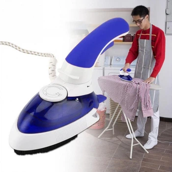 Ручний паровий відпарювач Mini Steam Iron HT-558B — компактна дорожня праска зі щіткою