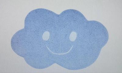 Ковер моющийся Little Cloud Blue, Happy Decor Kids, 75х115 см, голубой, 100% хлопок