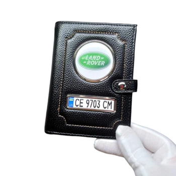 Портмоне для автодокументів з номером та логотипом Land Rover