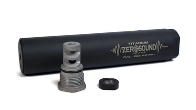 Саундмодератор Zerosound TITAN Brake .223cal, .243, 5,45, 6,5 creedmoor(triple gas unloading system)