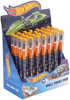 Набор шариковых ручек Kite Hot Wheels 0.5 мм синий 28 шт (HW21-032)