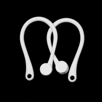 Комплект Тримачів для навушників Airpods, Захист від падіння БІЛІ (пара -2шт)