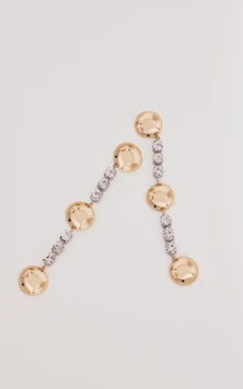 Сережки з камінцями із золотою сферою PrettyLittleThing