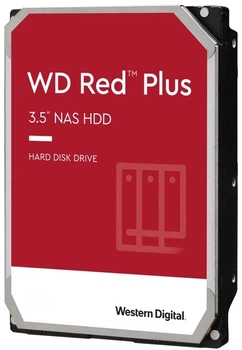Жесткий диск 3.5" 2Tb Western Digital Red Plus, SATA3, 64 Мб, 5400 об/мин (WD20EFPX)