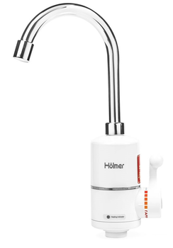 Водонагрівач проточний Holmer HHW-201, White, 3000W, механічне керування, IPX4, захист від включення без води, захист від перегріву
