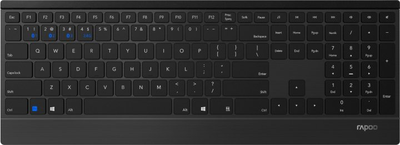 Клавіатура Rapoo E9500M Black, Wireless, стандартна, надтонка