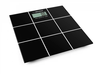 Ваги підлогові Esperanza EBS004 Salsa, Black, РК-дисплей, 6 мм високоміцне загартоване скло, до 180 кг, 2xAAA
