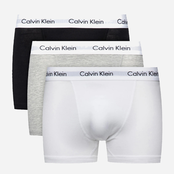 Набір трусів шорти Calvin Klein Underwear 0000U2662G-998 S 3 шт Білий/Сірий/Чорний (5051145189247)
