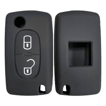Силіконовий чохол для ключа Peugeot Citroen 2006-2014 корпус викидний 2 кнопки 131382