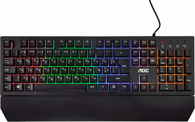 Клавиатура игровая AOC GK200 c подстветкой Черная УКР (GK200D32RD) 268403
