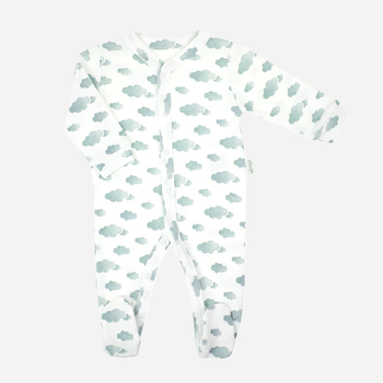 Pajacyk niemowlęcy dla chłopca Nicol 205031 74 cm Biały/Szary (5905601015154)