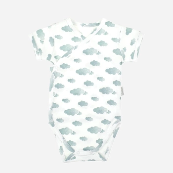 Дитяче боді-футболка для новонароджених для хлопчика Nicol 205094 62 см Білий/Сірий (5905601015673)